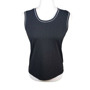 DKNY Sleeveless Blouse Polka Dot Size S